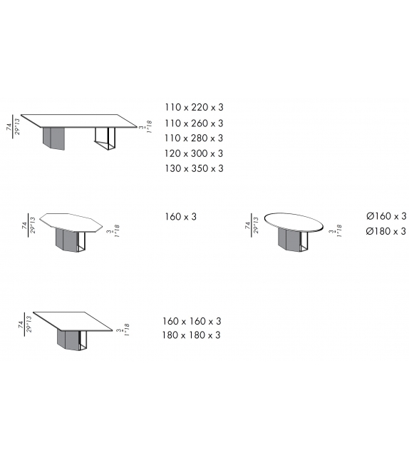 Plinto ZK Meridiani Table