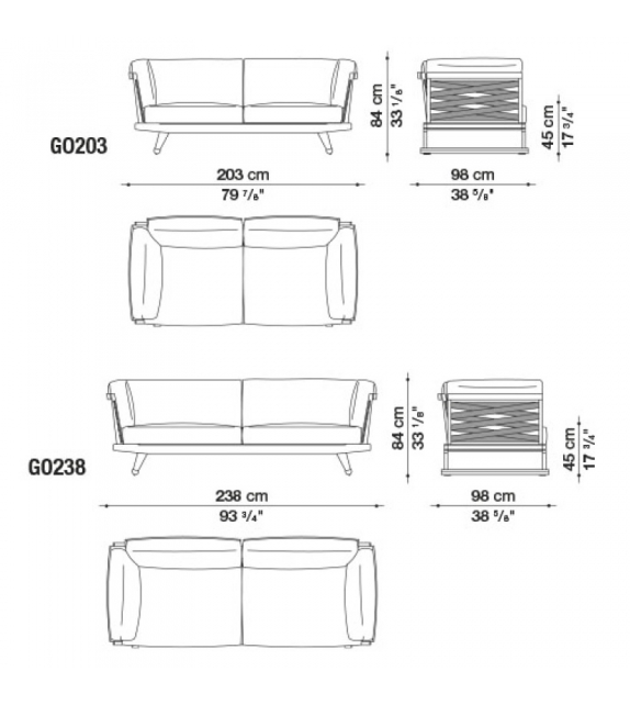 Gio B&B Italia Sofa Outdoor