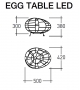Egg Pallucco Lampe de Table