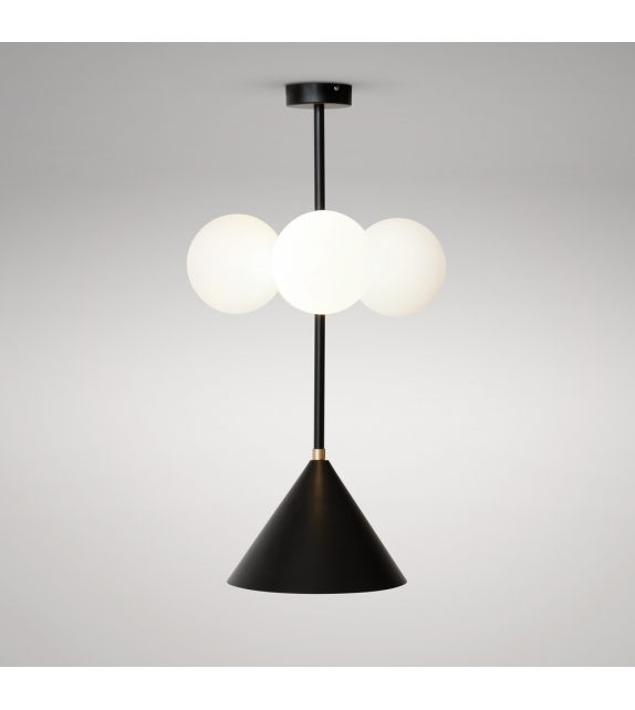 Axis Cone and Globes Atelier Areti Pendant Lamp