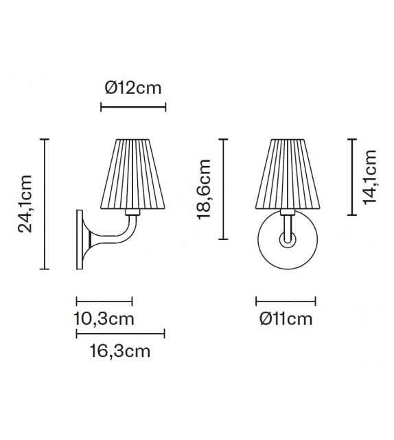 Flow D87 Fabbian Lámpara de Pared