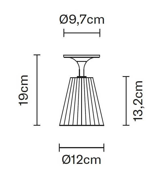 Flow D87 Fabbian Ceiling Lamp