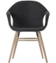 Elephant Kristalia Upholstered Chair With Wooden Base