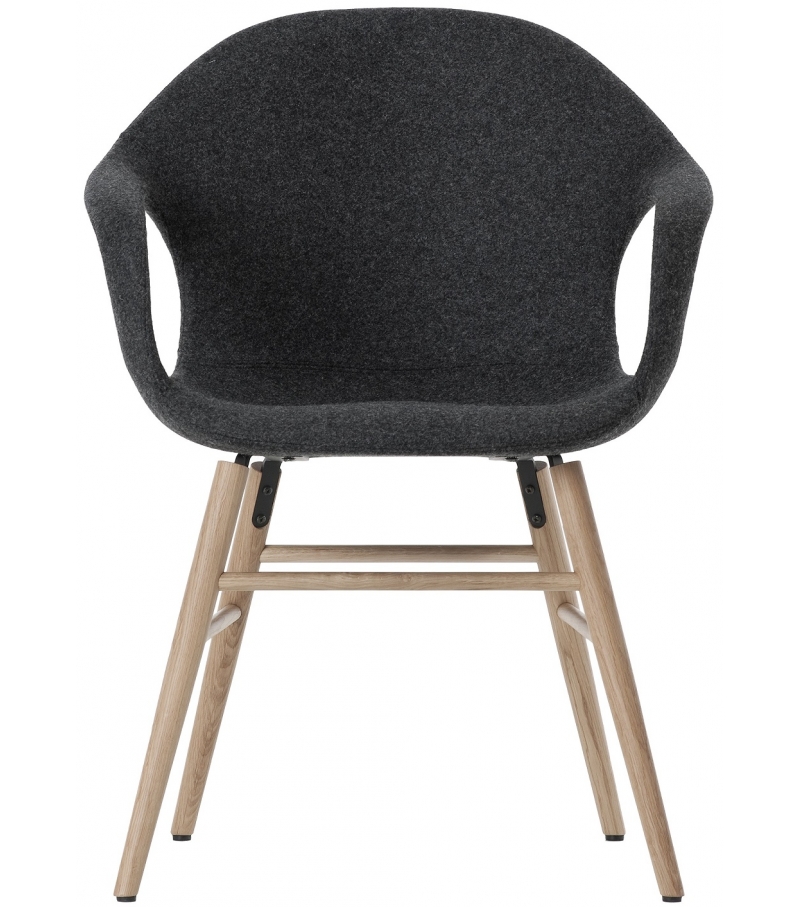 Elephant Kristalia Upholstered Chair With Wooden Base