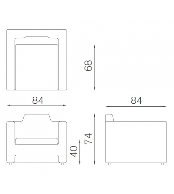 Horizon Baleri Italia Armchair