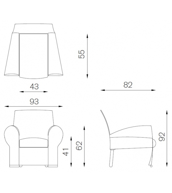 Richard III Baleri Italia Armchair