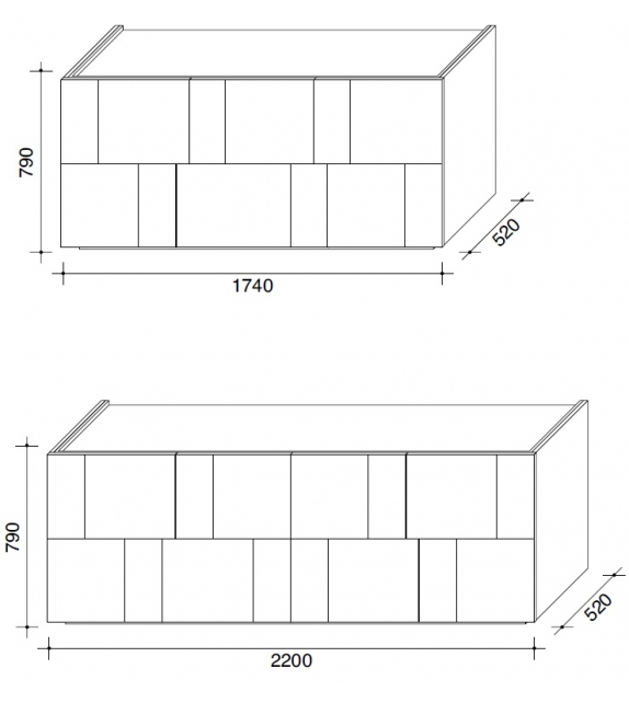 Ortelia Lema Sideboard