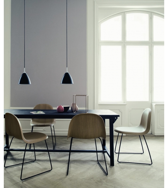 3D Dining Gubi Chair with Sledge Base - Milia Shop