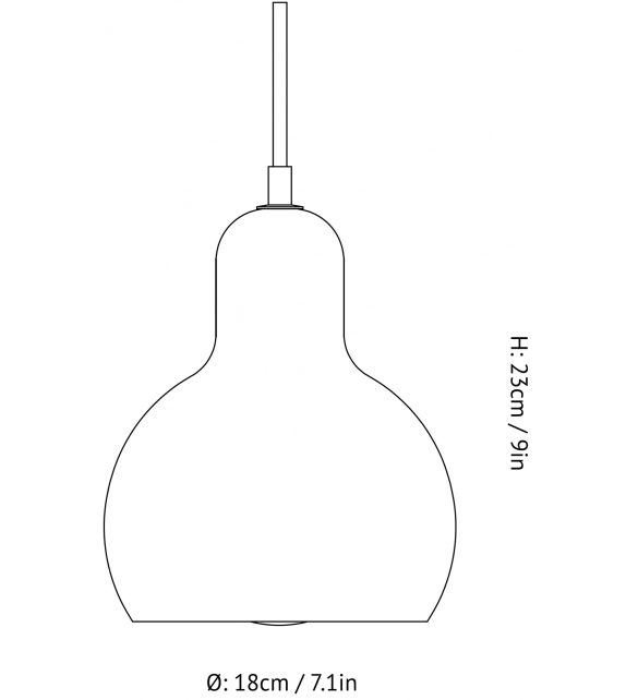 Bulb SR2 &Tradition Pendant Lamp