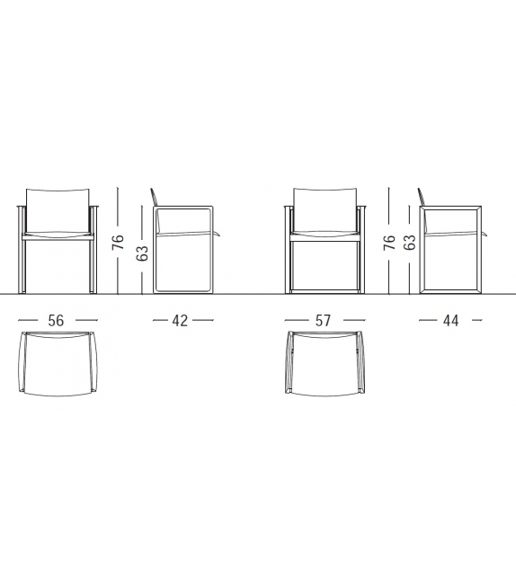 184 Eve Cassina Small Armchair