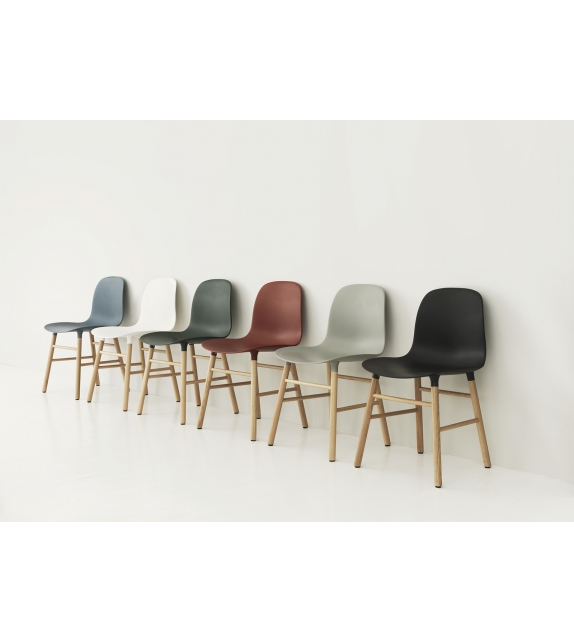 Form Normann Copenhagen Silla Con Patas de Madera