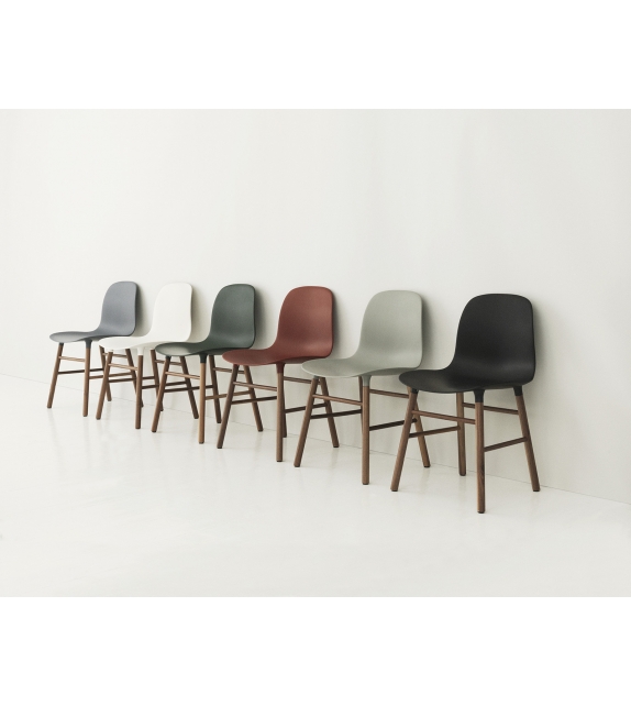 Form Normann Copenhagen Silla Con Patas de Madera