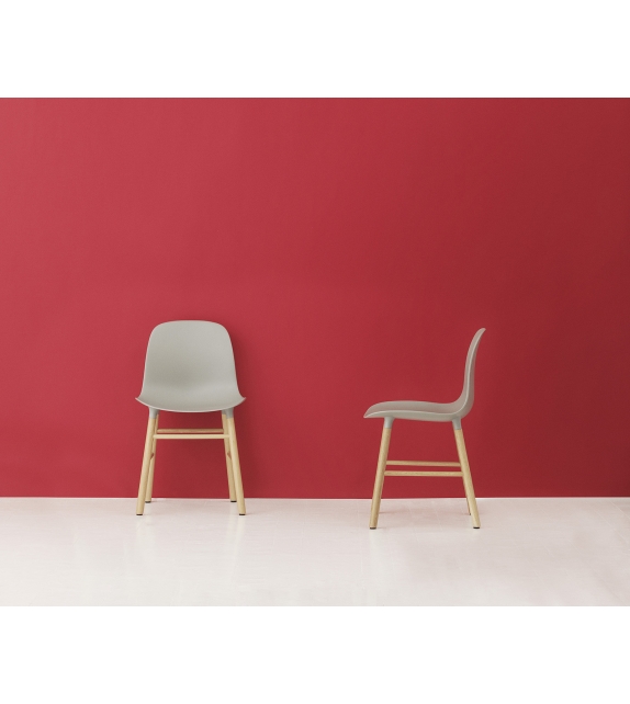 Form Normann Copenhagen Silla Con Patas de Madera