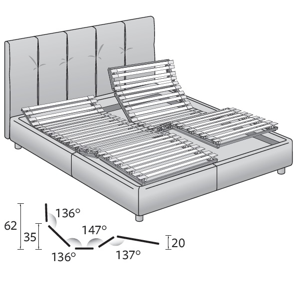 Argan Flou Bed - Milia Shop