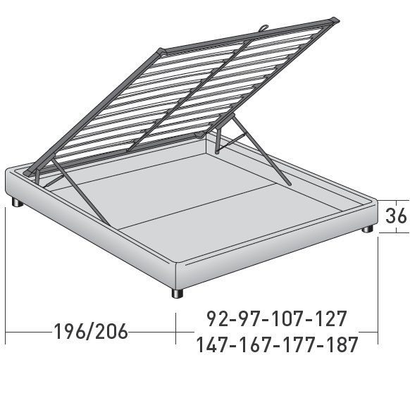 Sommier Flou Bed - Milia Shop